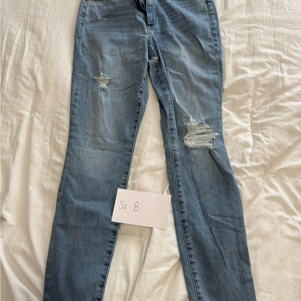 Distressed Blue Women's Jeans